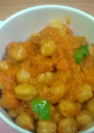 A picture of Masala chana.