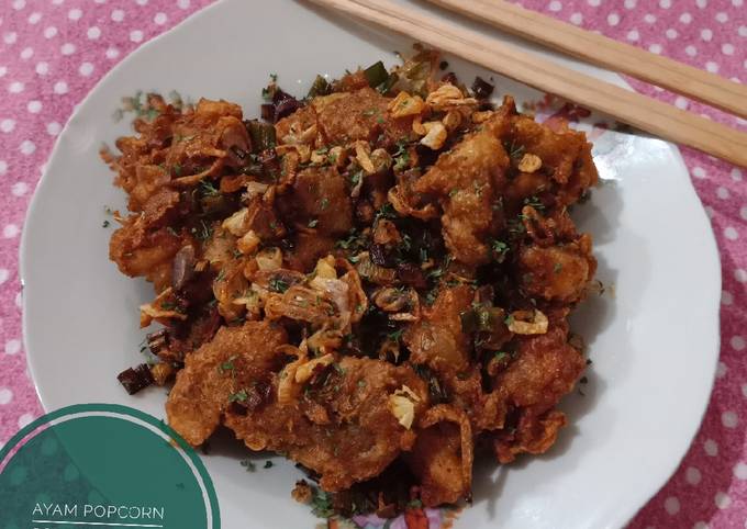 Ayam Popcorn Goreng Bawang