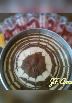 Foto resep Cake Zebra Putih Telur
