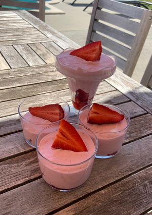 Une photo de Mousse aux fraises