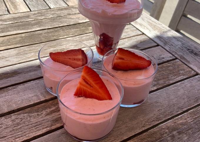 Mousse aux fraises