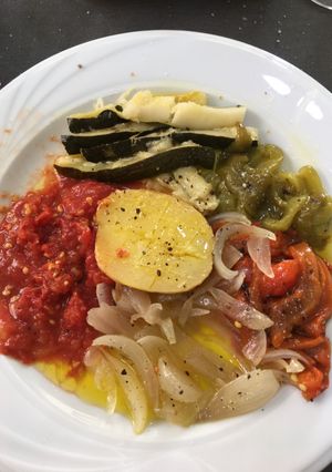 Foto principal de Escalibada con romesco 🥒🌶🍆🥕🥔