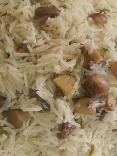 صورة لوصفة أرز بالفطر