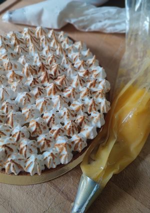 Une photo de Tarte aux citrons meringuée