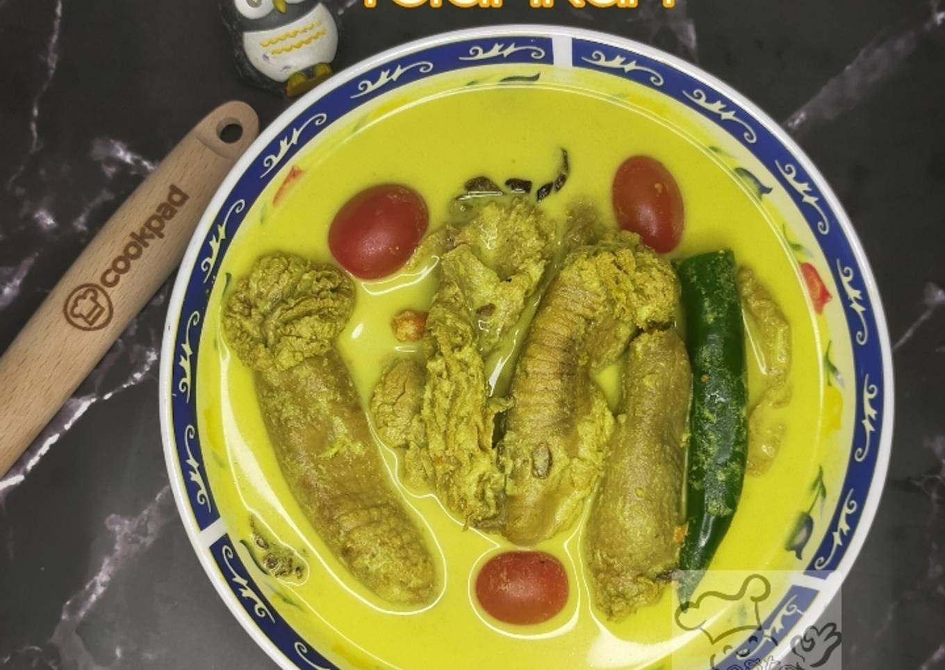 Ikan biru dan gulai telur
