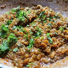 Vangyache (baingan) bharta A picture of Vangyache (baingan) bharta.