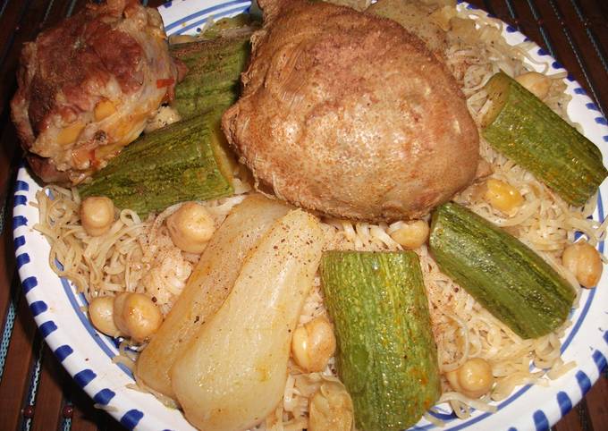 Rachta au poulet (sauce blanche),cuisine algérienne