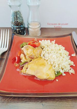 Une photo de Fricasse de poulet au boulgour