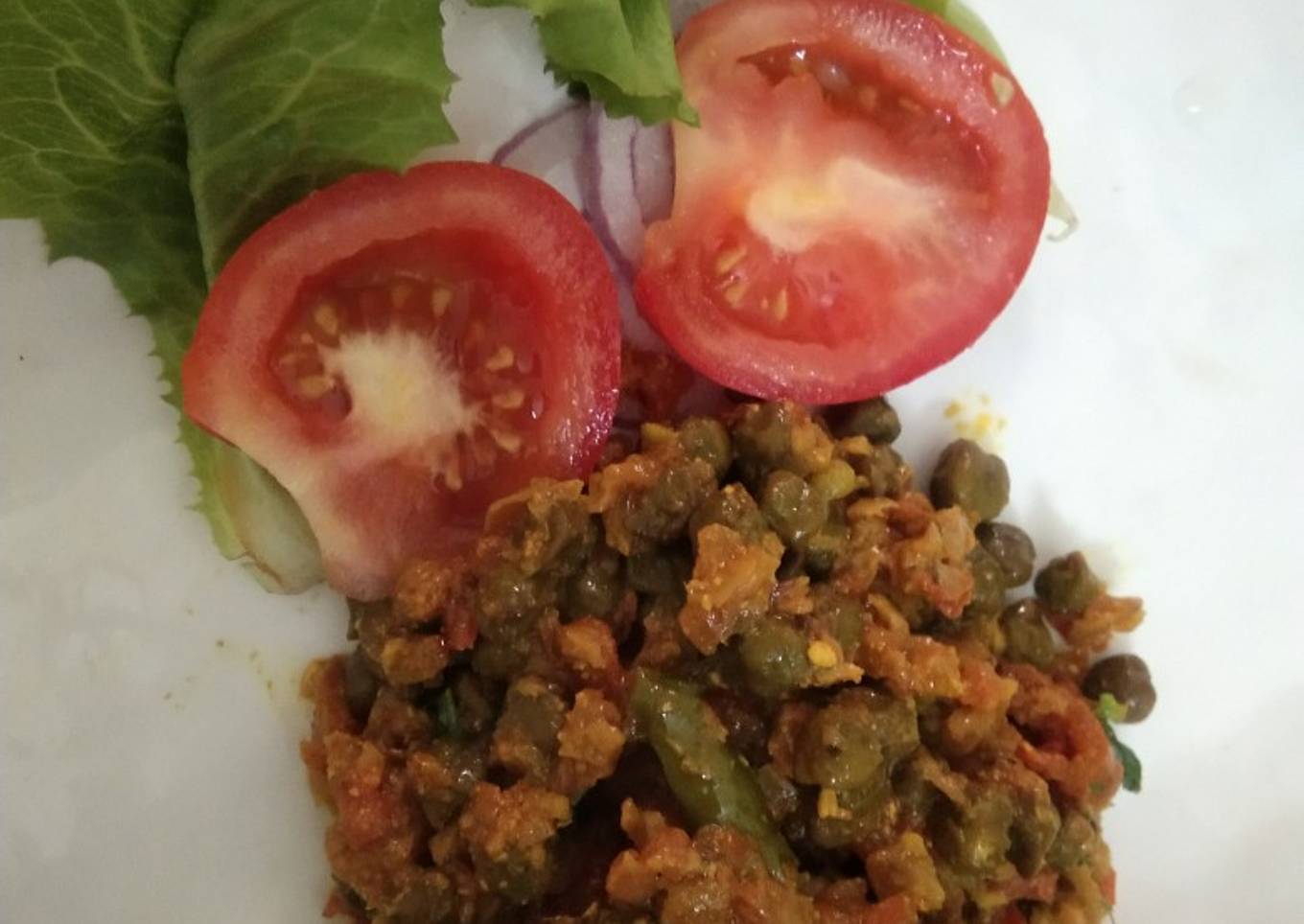 Hara chana masala curry