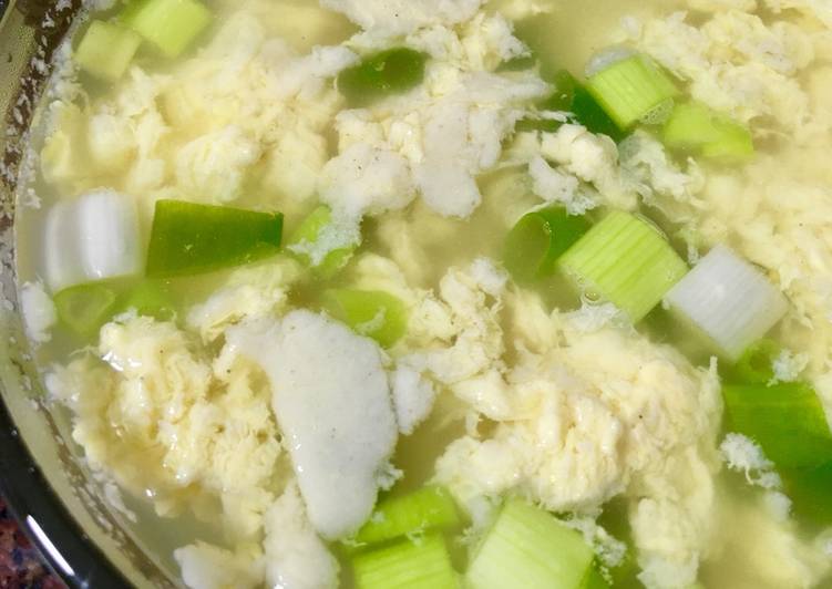 Langkah Mudah untuk Menyiapkan #7 - Sup telur daun bawang versi minimalis buat anak dan sahur kilat yang Sempurna