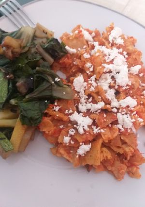 Una foto de Chilaquiles zamoranos