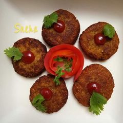 A picture of Semolina-Puffed Rice Fried Kebab.