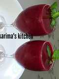 Baobab hibiscus smoothie