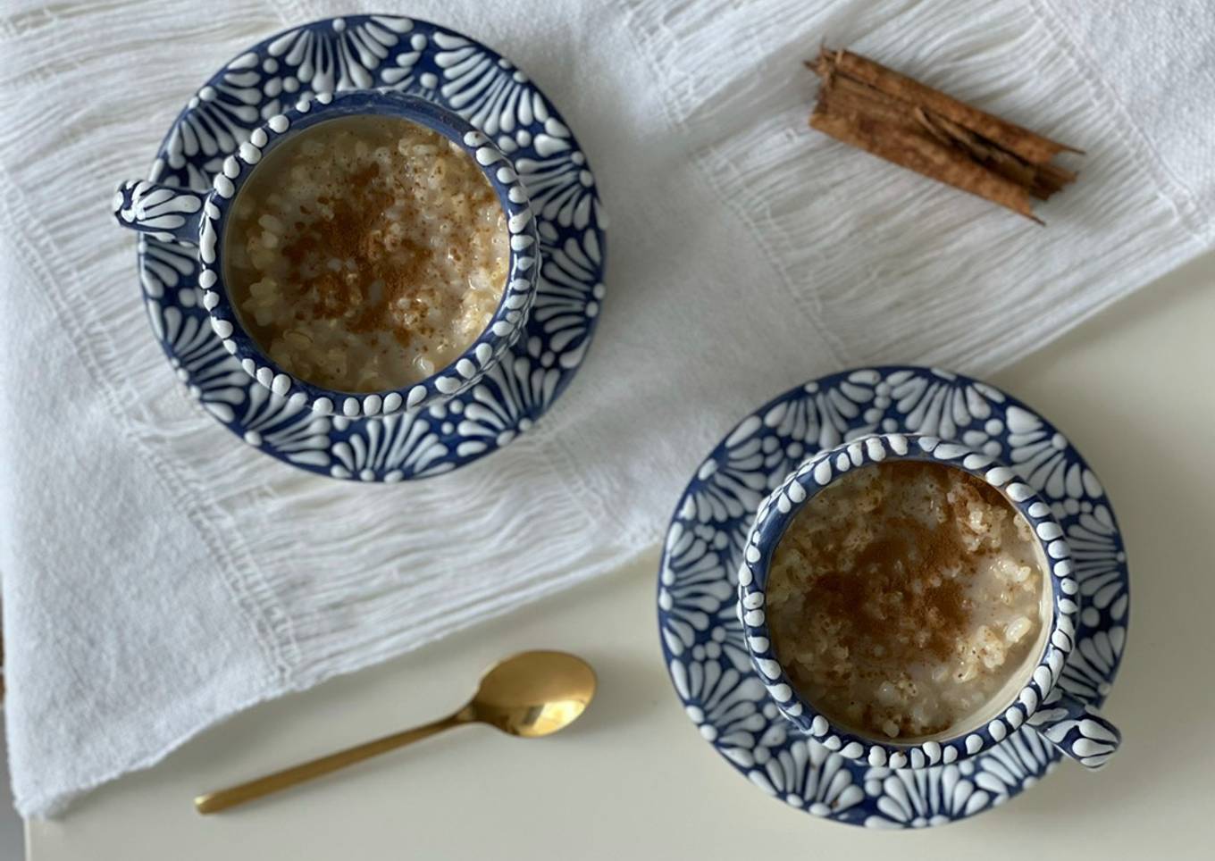 Arroz con leche vegano sin azúcar