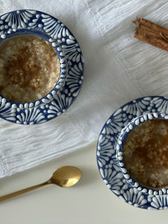 Una foto de Arroz con leche vegano sin azúcar