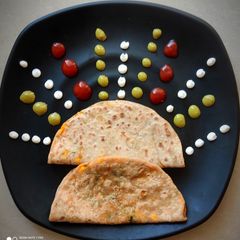 A picture of Republic Day Special Veggie Paneer Paratha.