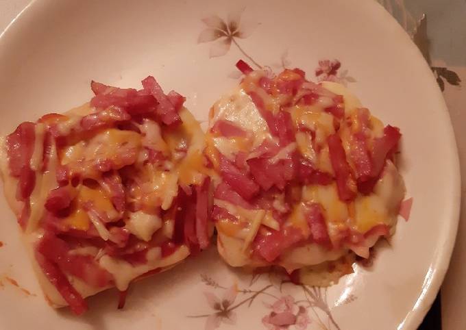 Mini pizzas con pan de rebanada de espelta