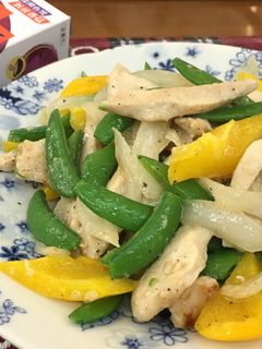 甜豆炒雞胸 的食譜成品照片