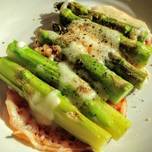 Asparagus with Ham & Cheese