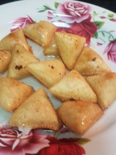 صورة لوصفة مثلثات السميد