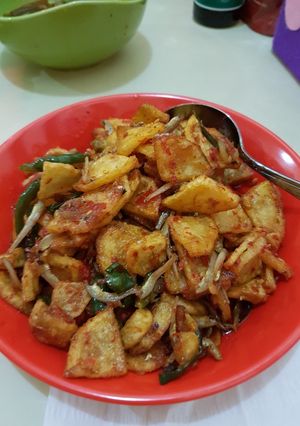 Foto resep Sambel kentang teri basah