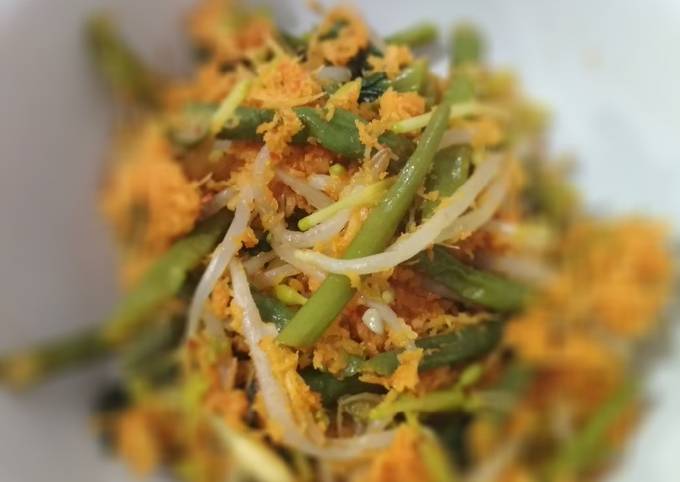 Cara Bikin Urap sayur dan bunga pepaya Rumahan