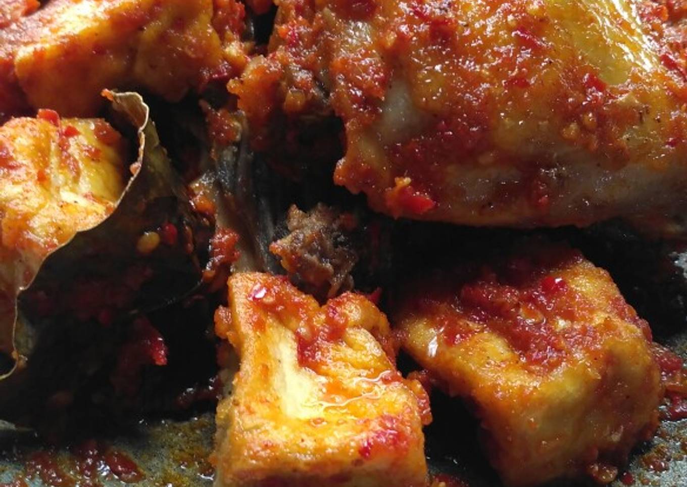 Ayam balado tahu