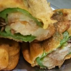 A picture of Stuffed mirchi Pakoda.