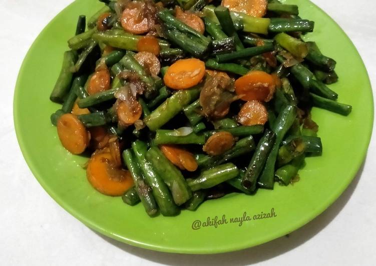 Resep 70.Tumis wortel dan kacang panjang, Enak Banget