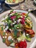 Crispy Tofu Shawarma with Pickled Onions