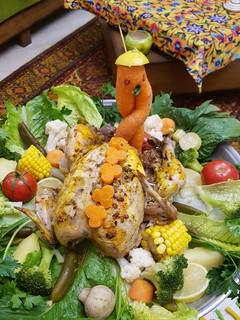 عکسی از دستور مرغ شکم پر بی فر و قر😋