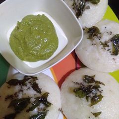 Idli dhokla A picture of Idli dhokla.
