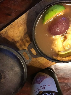 A picture of California Farm Smoked Onion Soup.