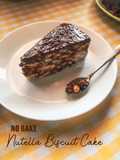 No Bake Nutella Biscuit Cake / Kek Batik Nutella Tanpa Oven 🍫🍪