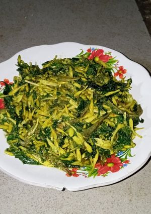 Foto resep Tumis bunga pepaya teri