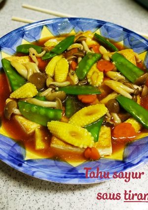 Foto resep Tahu sayur saus tiram