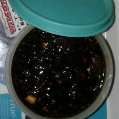 A picture of Khajur(Dates) ki chutney.