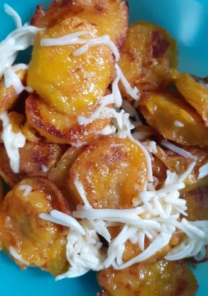 Foto resep Cemilan Mpasi Pisang Goreng Keju (8-12month)
