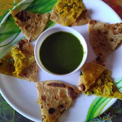 A picture of Stuffed mooli parathe.