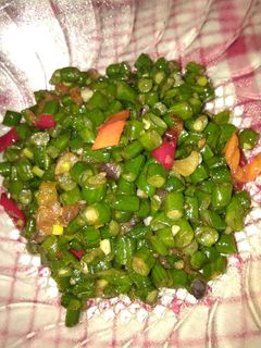 Foto resep Tumis kacang panjang pedas