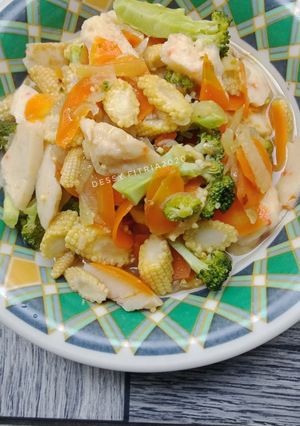 Foto resep Capcay Kuah Bakso Udang