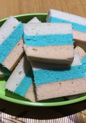 Foto resep Bolu pelangi putih telur