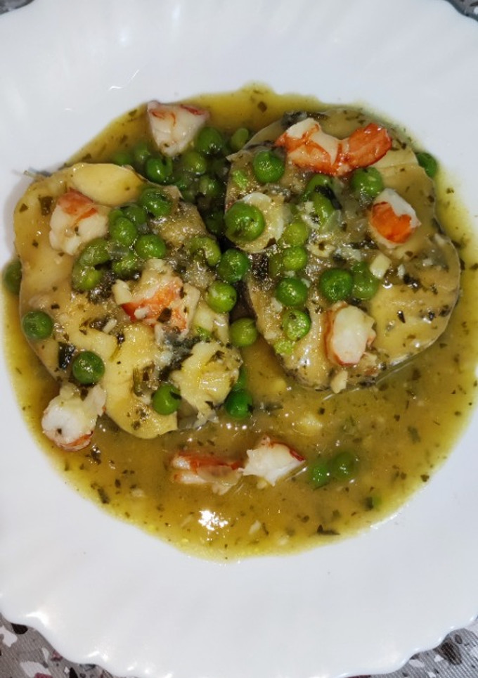 Una foto de Merluza en salsa verde en Olla GM D