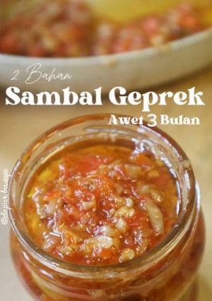 Foto resep 115. Sambal Geprek 2 Bahan. Awet 3 Bulan