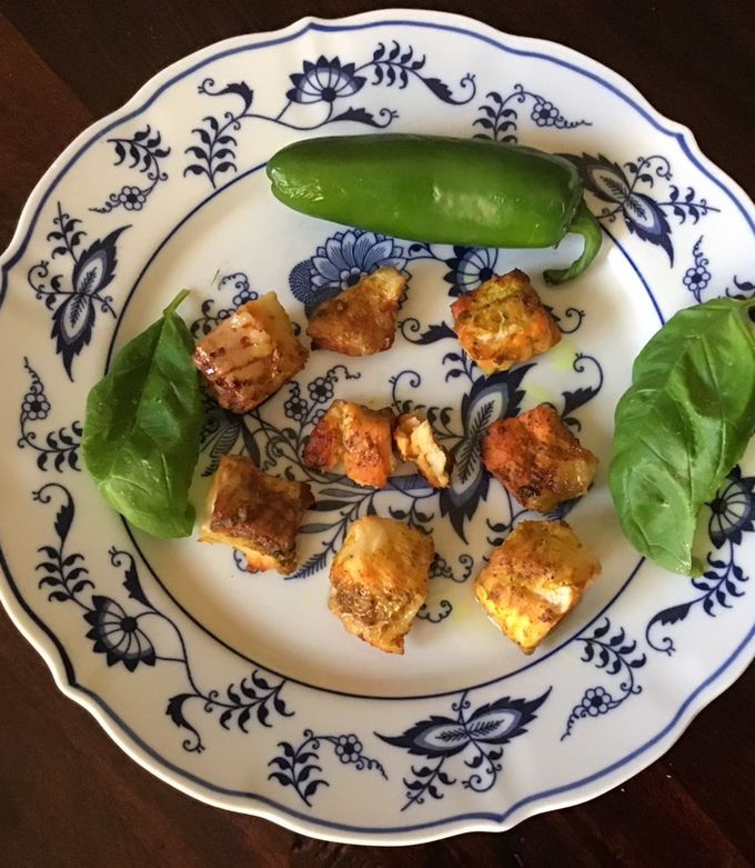 A picture of California Farm Tandoori Smoked Catfish Nuggets.