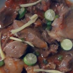 A picture of Mutton karahi.