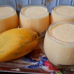 A picture of Mango Milkshake 🥭🥭.