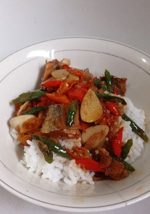 Foto resep Ikan asin tenggiri kecap pedas