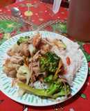 Chapsui de pollo con arroz