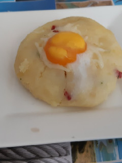 Una foto de Tortilla de patata, deconstruida 🤣🤣